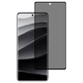 Xiaomi Redmi Note 14 Pro+ Privacy Full Cover Tempered Glass Screen Protector - Black Edge