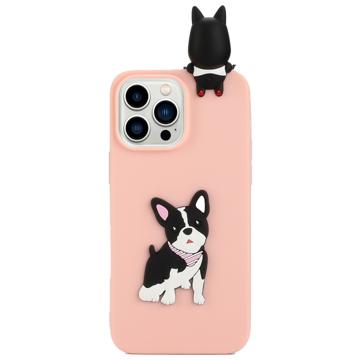 3D Cartoon iPhone 14 Pro Max TPU Case - Dog