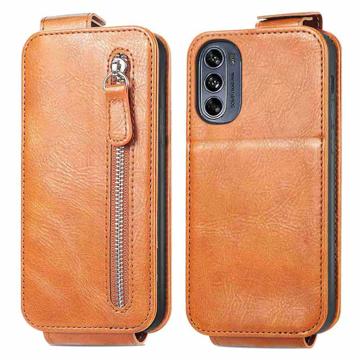 Zipper Pocket Motorola Moto G62 5G Vertical Flip Case