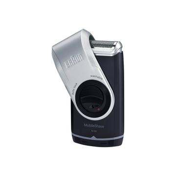 Braun MobileShave M-90 Shaver with Twist Cap - Dark Blue / Silver