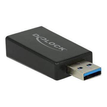 Delock Converter USB 3.1 Type-A male > USB Type-C female - Black