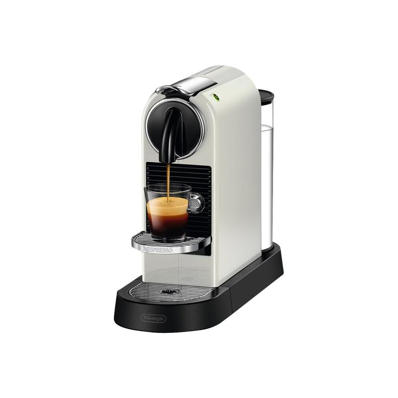 Nespresso DeLonghi Citiz EN 167CW-Cafetera de cápsulas, 19 bares, apagado  automático, intuitiva, elegante diseño, color