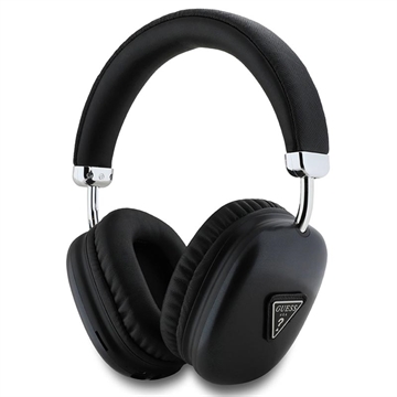 Guess Saffiano Triangle Logo Wireless Headphones - Black