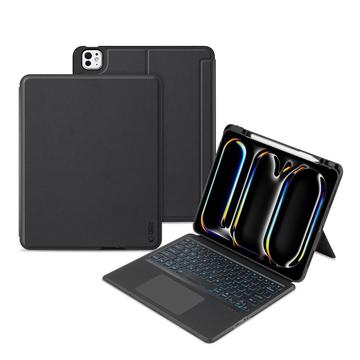 iPad Pro 13 (2024) Tech-Protect SmartCase Mag Pen Bluetooth Keyboard Case - Black