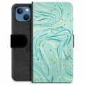 iPhone 13 Premium Wallet Case - Green Mint