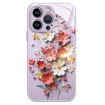 iPhone 13 Pro Flower Bouquet Hybrid Case - Purple