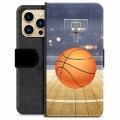 iPhone 13 Pro Max Premium Wallet Case - Basketball