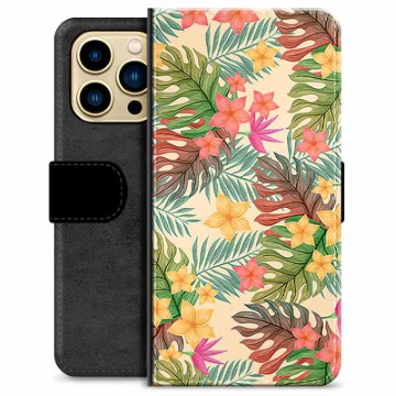 iPhone 13 Pro Max Premium Wallet Case - Pink Flowers