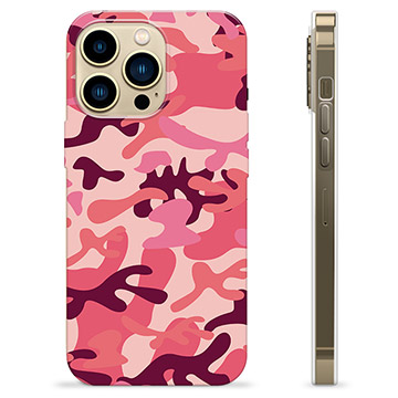 iPhone 13 Pro Max TPU Case - Pink Camouflage