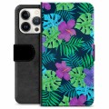 iPhone 13 Pro Premium Wallet Case - Tropical Flower