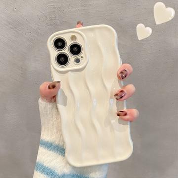 iPhone 14 Pro 3D Linear Wavy Case - White