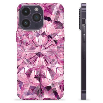 iPhone 14 Pro Max TPU Case - Pink Crystal