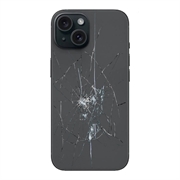 iPhone 15 Back Cover Repair - Glass Only - Black