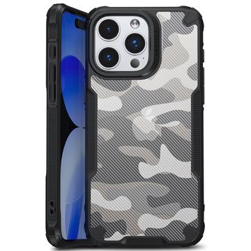 iPhone 15 Plus Anti-Shock Hybrid Case - Camouflage - Black