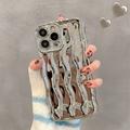 iPhone 15 Pro 3D Linear Wavy Case - Silver