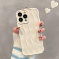 iPhone 15 Pro Max 3D Linear Wavy Case - White