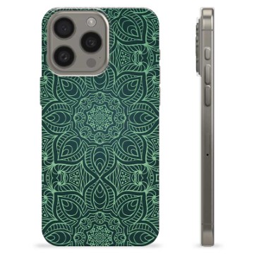 iPhone 15 Pro Max TPU Case - Green Mandala