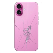 iPhone 16 Back Cover Repair - Glass Only - Pink