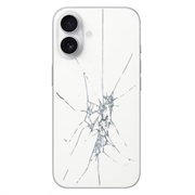 iPhone 16 Back Cover Repair - Glass Only - White