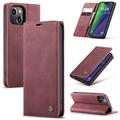 iPhone 16 Caseme 013 Series Wallet Case - Wine Red