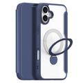 iPhone 16 Dux Ducis Skin X Pro Magnetic Flip Case - Blue