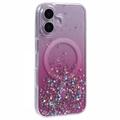 iPhone 16 Plus Sparkle Glow MagSafe Case - Pink