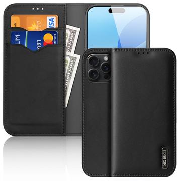 iPhone 16 Pro Dux Ducis Hivo Wallet Leather Case - Black