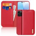 iPhone 16 Pro Max Dux Ducis Hivo Wallet Leather Case - Red