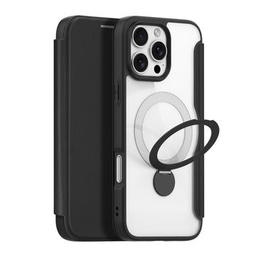 iPhone 16 Pro Max Dux Ducis Skin X Pro Magnetic Flip Case - Black