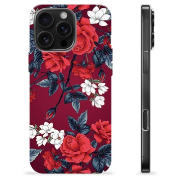 iPhone 16 Pro Max TPU Case - Vintage Flowers