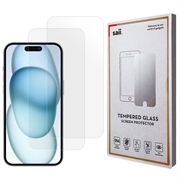 iPhone 16 Saii 3D Premium Tempered Glass Screen Protector - 2 Pcs.