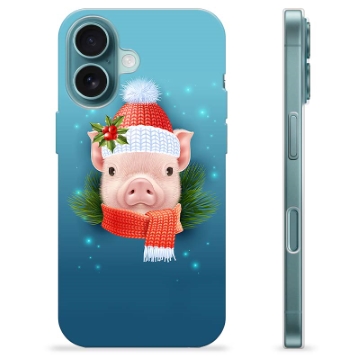 iPhone 16 TPU Case - Winter Piggy