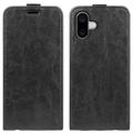 iPhone 16 Vertical Flip Case with Card Slot - Black