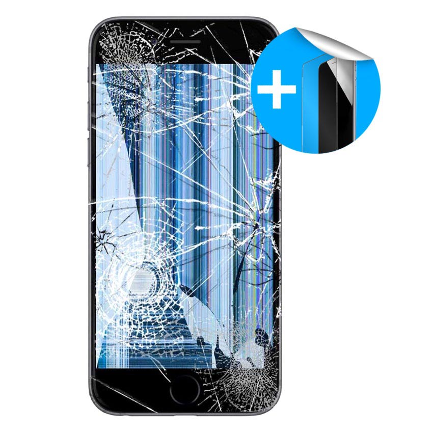 cracked screen protector iphone 6