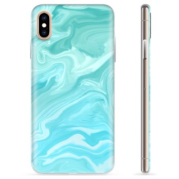 iPhone XS Max TPU Case - Blue Marble