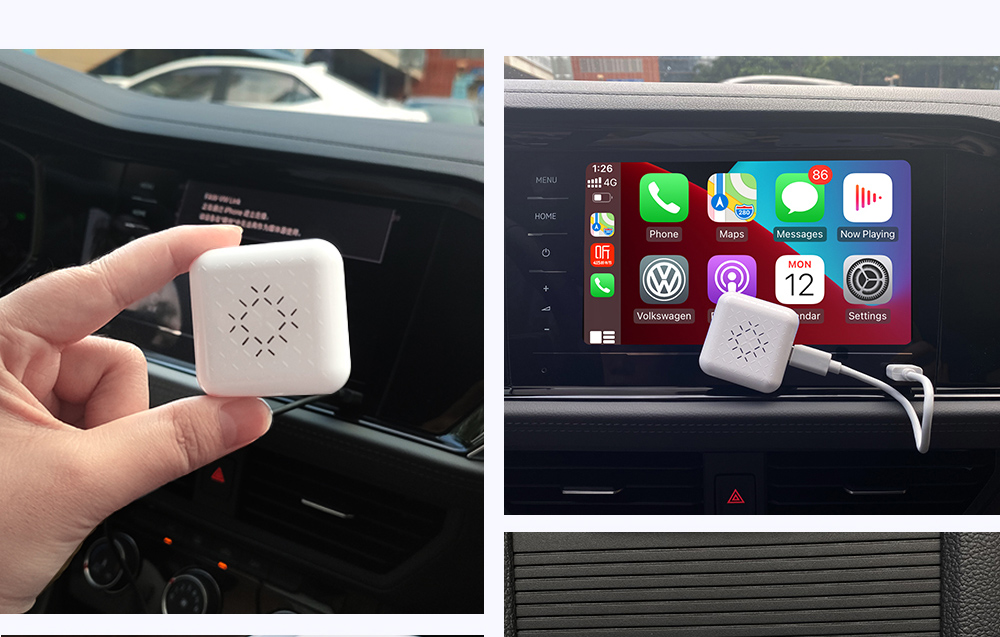 Carlinkit CPC200-U2W Mini Wireless CarPlay Adapter - White