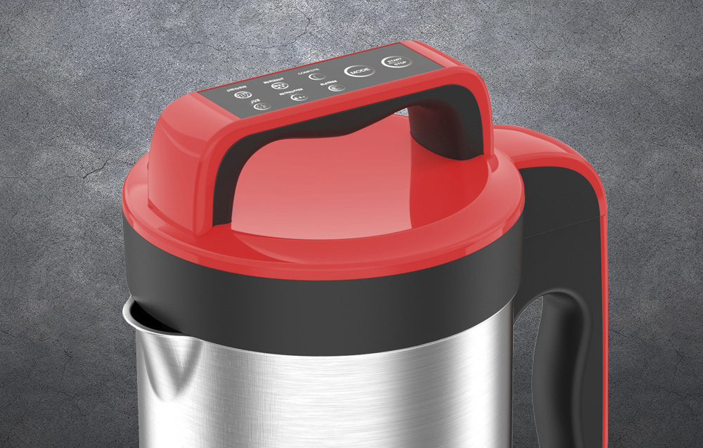 Techwood TSM-1655 Stainless steel soup maker - red